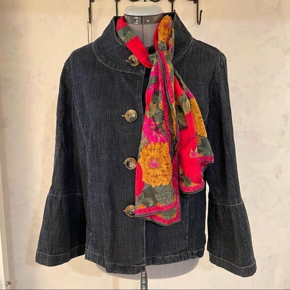 Lucious Floral Silk scarf Mint Vintage roses dahlias Mums reds greens fuschias - Picture 1 of 9